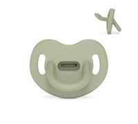Suavinex, Chupete Todo Silicona, para Bebés 0/6 Meses, Chupete con Tetina Anatómica Sx Pro, Súper Blandito y Flexible, Ideal para Dormir, Colour Essence, Verde