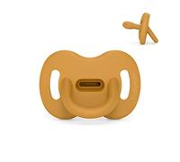 Suavinex, Chupete Todo Silicona, para Bebés 0/6 Meses, Chupete con Tetina Fisiológica Sx Pro, Súper Blandito y Flexible, Ideal para Dormir, Colour Essence, Mostaza