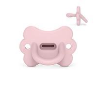 Suavinex, Chupete Todo Silicona, para Bebés 0/6 Meses y Recién Nacidos, con Tetina Fisiológica Sx Pro, Blandito y Flexible, Ideal para Dormir, Respeta el Desarrollo Bucodental, Butterfly, Rosewater