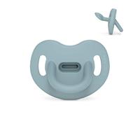 Suavinex, Chupete Todo Silicona, para Bebés 6/18 Meses, Chupete con Tetina Anatómica Sx Pro, Súper Blandito y Flexible, Ideal para Dormir, Colour Essence, Azul