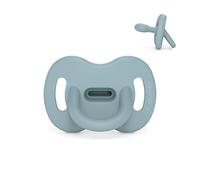 Suavinex, Chupete Todo Silicona, para Bebés 6/18 Meses, Chupete con Tetina Fisiológica Sx Pro, Súper Blandito y Flexible, Ideal para Dormir, Colour Essence, Azul