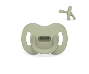 Suavinex, Chupete Todo Silicona, para Bebés 6/18 Meses, Chupete con Tetina Fisiológica Sx Pro, Súper Blandito y Flexible, Ideal para Dormir, Colour Essence, Verde