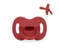 Suavinex, Chupete Todo Silicona, para Bebés 6/18 Meses, con Tetina Fisiológica Sx Pro, Súper Blandito y Flexible, Ideal para Dormir, Respeta el Desarrollo Bucodental, Colour Essence, Chili Pepper