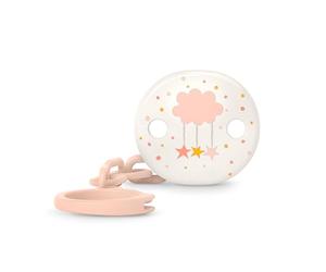 Suavinex, Chupetero, Cadena Chupete Bebé, Sujeta Chupete Clip con Pinza. Para Bebés +0 Meses, Apto Recién Nacido, Dreams Rosa