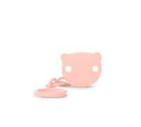 Suavinex, Chupetero, Cadena Chupete Bebé, Sujeta - Clip con Pinza, Placa con Forma de Osito. Para Bebés +0 Meses, Apto Recién Nacido, Wild&Free Rosa