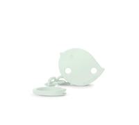 Suavinex, Chupetero, Cadena Chupete Bebé, Sujeta - Clip con Pinza, Placa con Forma de Pajarito. Para Bebés +0 Meses, Apto Recién Nacido, Birdies Verde