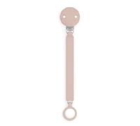Suavinex, Chupetero de Silicona, Broche Pinza con Cinta Plana de Silicona, Cadena Chupete para Bebés +0 Meses, Clip con Plaquita de Silicona, Broche para el Chupete Wonder, Pale Mauve
