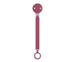 Suavinex, Chupetero de Silicona, Broche Pinza con Cinta Plana de Silicona, Cadena Chupete para Bebés +0 Meses, Clip con Plaquita de Silicona, Broche para el Chupete Wonder, Viva Magenta