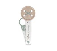 Suavinex, Chupetero de Tela para Bebé, Cinta con Diseño a Doble Cara, Cadena Chupete Bebé, Sujeta - Clip con Pinza. Para Bebés +0 Meses, Apto Recién Nacido, Birdies, Verde