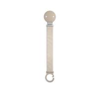 Suavinex, Chupetero de Tela para Bebés, Cinta con Diseño a Doble Cara, Cadena Chupete Bebé, Sujeta - Clip con Pinza, para Chupetes con Anilla. +0 Meses, Apto Recién Nacido, Wonder Liso Marrón