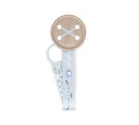 SUAVINEX, Chupetero de Tela para Bebés, Wild&Free, Azul | Cinta Diseño a Doble Cara, Cadena Chupete Bebé, Sujeta - Clip con Pinza, Compatible Chupetes con Anilla, Apto Recién Nacido