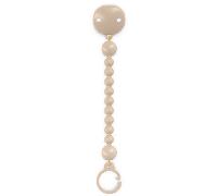 Suavinex, Broche Pinza de Silicona, Chupetero con Cadena de Silicona de una Única Pieza, +0 Meses, Flexible y de Tacto Agradable, Colour Essence, Irish Cream