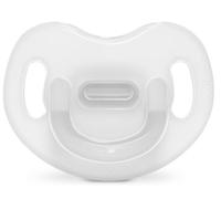Suavinex, Chupete Todo Silicona, para Bebés 6/18 Meses, Chupete con Tetina Anatómica Sx Pro, Súper Blandito y Flexible, Ideal para Dormir, Colour Essence, Transparente