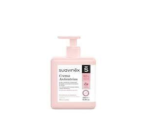 Suavinex, Crema Antiestrías Embarazo, Previene las Estrías, Potencia la Elasticidad, Calma el Picor, Apta para Pieles Sensibles, Aroma Suave, 92% Ingredientes de Origen Natural, con Difusor, 500 ml