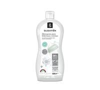 Suavinex, Detergente para Biberones y Tetinas. Limpia biberones, tetinas, chupetes y accesorios. Sin perfume. No deja residuos. Textura Gel. 82% Ingredientes de Origen Natural. 500 ml