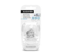 Suavinex Tetina Anatómica Silicona 2M Flujo Medio +6m 2uds