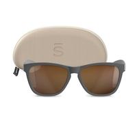 SUAVINEX, Gafas de Sol para Adultos, Polarizadas, con Filtro UV 400, 100% Protección Rayos UVA y UVB, Funda Incluida, Flexibles y Ligeras, Unisex, de Forma Cuadrada, Modelo 2026, Color Gris