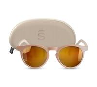 SUAVINEX, Gafas de Sol para Adultos, Polarizadas, con Filtro UV 400, 100% Protección Rayos UVA y UVB, Funda Incluida, Flexibles y Ligeras, Unisex, de Forma Redonda, Modelo 2026, Color Marrón