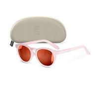 SUAVINEX, Gafas de Sol para Bebés de 0 a 12 Meses, Polarizadas, con Filtro UV 400, Cat. 3, 100% Protección Rayos UVA y UVB, con Funda Incluida, Muy Flexibles y Ligeras, de Forma Redonda, Color Rosa