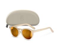 SUAVINEX, Gafas de Sol para Bebés de 0 a 12 Meses, Polarizadas, con Filtro UV 400, Cat. 3, 100% Protección Rayos UVA y UVB, con Funda Incluida, Muy Flexibles y Ligeras, de Forma Redonda, Color Beige