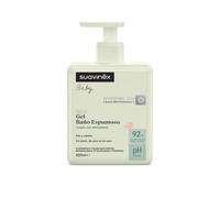 Suavinex, Gel Champú Espumoso para Bebés, para Piel y Cabello, 500 ml | Sin Jabón, Apto Piel Sensible, Recién Nacido, No Pica en los Ojos, 92% Ingredientes Origen Natural, con Prebiótico, Testado