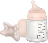 Suavinéx Juego de biberón para recién nacidos Zero Zero con chupete fisiológico 1 un. Fair 180mL