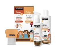Suavinex Loción Antipiojos y Liendres 125 ml + Champú Protector Antipiojos 250 ml + Lendrera +2 Años