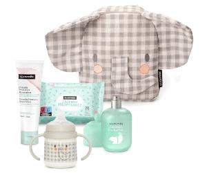 Suavinex Mochila Guardería para Bebés Elefante Gris 4 Productos