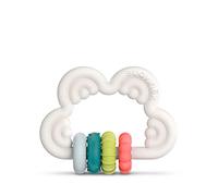 SUAVINEX Mordedor de Silicona 6 Meses. Mordedor Didáctico. Anillo de Dentición Flexible y Ligero. Diseño Nube. Color Blanco, 401439