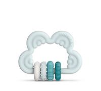 SUAVINEX Mordedor de Silicona +6 Meses. Mordedor Didáctico. Anillo de Dentición Flexible y Ligero. Diseño Nube. Color Azul, 401441
