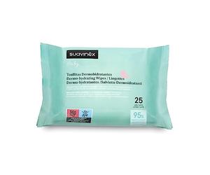 Suavinex, Pack 25 Toallitas Húmedas Dermohidratantes, Bebés +0 Meses | Aptas Pieles Sensibles, Atópicas y Recién Nacidos, con Aloe Vera y Extracto de Camomila, 97% Ingredientes Origen Natural