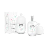 Suavinex, Pack de 2 Baby Cologne (2 x 100 ml), Colonia para Bebé Baja en Alcohol, No Mancha la Ropa, Colonia Fresca, Aroma Delicado, con Vaporizador, 2 Unidades