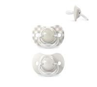 Suavinex, Pack de 2 Chupetes para Bebés 0/6 Meses y Recién Nacidos, con Tetina Fisiológica de Silicona SX Pro Simétrica, Plana y Flexible, Respeta el Desarrollo Bucodental, Wild&Free Beige