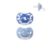Suavinex, Pack de 2 Chupetes para Bebés +18 Meses, con Tetina Fisiológica de Silicona SX Pro Simétrica, Plana y Flexible, Respeta el Desarrollo Bucodental, Wild&Free Verde
