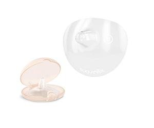 Suavinex, Pack de 2 Pezoneras Lactancia, Pezoneras de Silicona Blanda, Suave y Fina, Evita Molestias e Irritaciones, Facilita la Lactancia, Imperceptibles para el Bebé, con Cajita Higiénica, Talla M