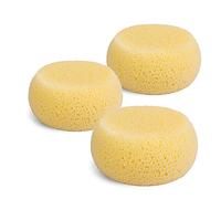 Suavinex, Pack de 3 Esponjas Hidrófilas para Bebés, Esponja para Bebé Recién Nacido, muy Suaves y Absorbentes, de Larga Duración, para el Aseo Diario, Tamaño Grande, Amarillo, 3U