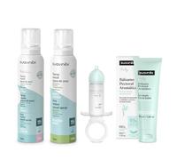 Suavinex, Pack de Limpieza y Cuidado Nasal con 2 Spray Nasales con Agua de Mar (Hipertónico Descongestionante e Isotónico Higiene Diaria) + Bálsamo Pectoral + Limpiador, Apto para Bebés y Niños