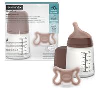 Suavinex Pack Zero Zero Chupete + Biberón Oscuro