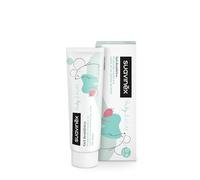 Suavinex, Pasta Dientes Bebés y Niños 1000ppm Flúor, desde el 1er Diente hasta 6 Años, Sin Gluten, Previene Caries y Cuida las Encías, con Xylitol y Agua de Mar, Gel Dentífrico Sabor Fresa, 50 ml