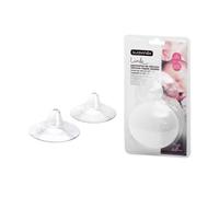 Suavinex, Pack de 2 Pezoneras Lactancia, Pezoneras de Silicona Blanda, Suave y Fina, Evita Molestias e Irritaciones, Facilita la Lactancia, Imperceptibles para el Bebé, con Cajita Higiénica, Talla S