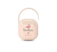 SUAVINEX, Portachupete Bebé, para Llevar 2 Chupetes, Birdies Rosa