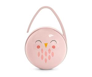 Suavinex, Portachupete Bebé; Para Llevar 2 Chupetes; Caja Portachupetes; Funda Para Chupetes; Bonhomia, Rosa