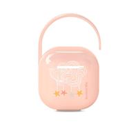 Suavinex, Portachupete Bebé, para Llevar 2 Chupetes, Caja Portachupetes, Funda para Chupetes, con Asita Flexible para Colgar del Bolso, Carro o Cuna, +0 Meses, Dreams Rosa