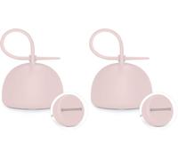 Suavinex, Portachupetes para Bebés. Funda para Chupetes de Silicona Flexible. Para llevar 2 Chupetes. Con Asa para Colgar. +0 Meses. Colour Essence, Rosewater (Paquete de 2)