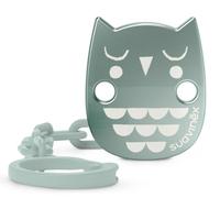 Suavinex, Broche Pinza Para Chupetes; Chupetero; Cadena Para Chupete Con Broche Joya; Efecto Metalizado. +0 Meses; Bonhomia Verde