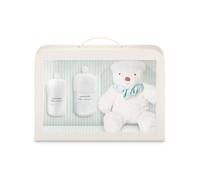 Suavinex, Regalo Bebé Baby Cologne 100 ml + Formato Viaje 50 ml + Peluche | con Maletita, Colonia Bebés y Niños, Baja en Alcohol, No Mancha la Ropa, Dermatológicamente Testada, para Regalar, Olor Bebé
