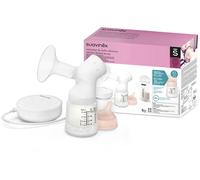 Suavinex, Extractor de Leche Eléctrico. Incluye: Biberón Anticólico Zero Zero de 120ml con Tetina de Flujo Adaptable + 3 Bolsas para Leche + Bolsa de Transporte. Con Sistema Doble de Regulación