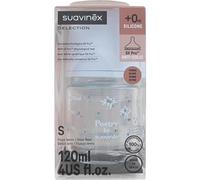 Suavinex Selection Biberon Vidrio Poetry SX Pro Flujo S 120 ml