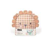 Suavinex, Mochila Guardería para Bebés, Canastilla - Regalo para Bebé con: Baby Cologne Memories 100 ml + Pomada Reparadora 50 ml + Pack 25 Toallitas Dermohidratantes + Taza de Aprendizaje, León Beige
