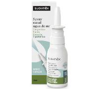 Suavinex, Spray Nasal con Agua de Mar, Apto Embarazadas, Lactancia y Bebés +6 Años, Hipertónico, Descongestionante, Rinitis y Sinusitis, para Lavados Nasales, 100% Natural, Fuerza Media, 30 ml